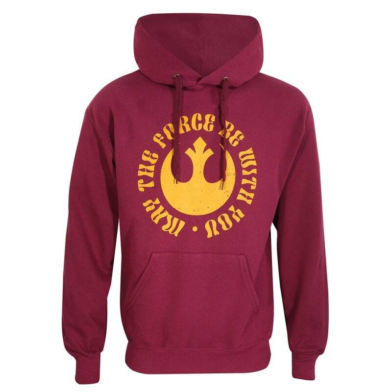 Star Wars May the force be with you Kapuzenpullover burgund in S von Star Wars