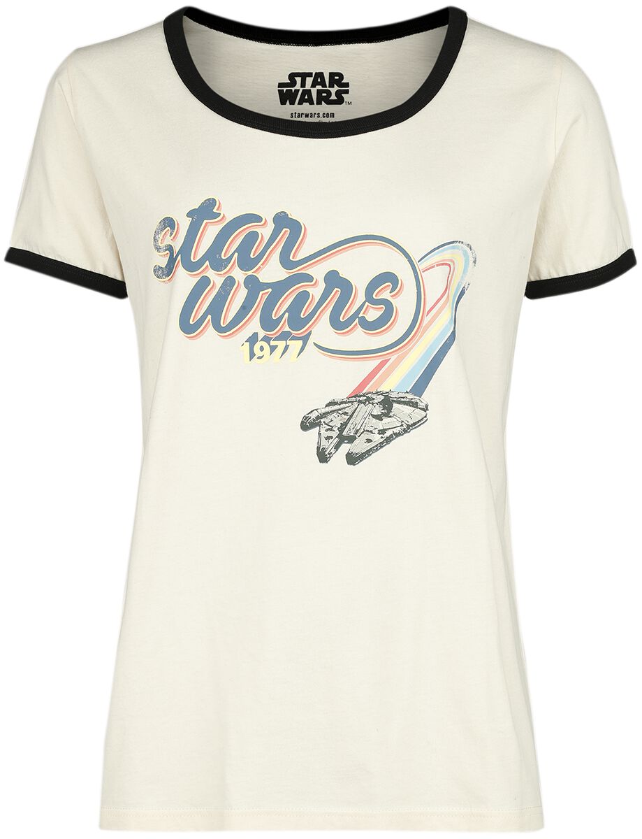 Star Wars Millenium Falcon Nostalgia T-Shirt natur in L von Star Wars