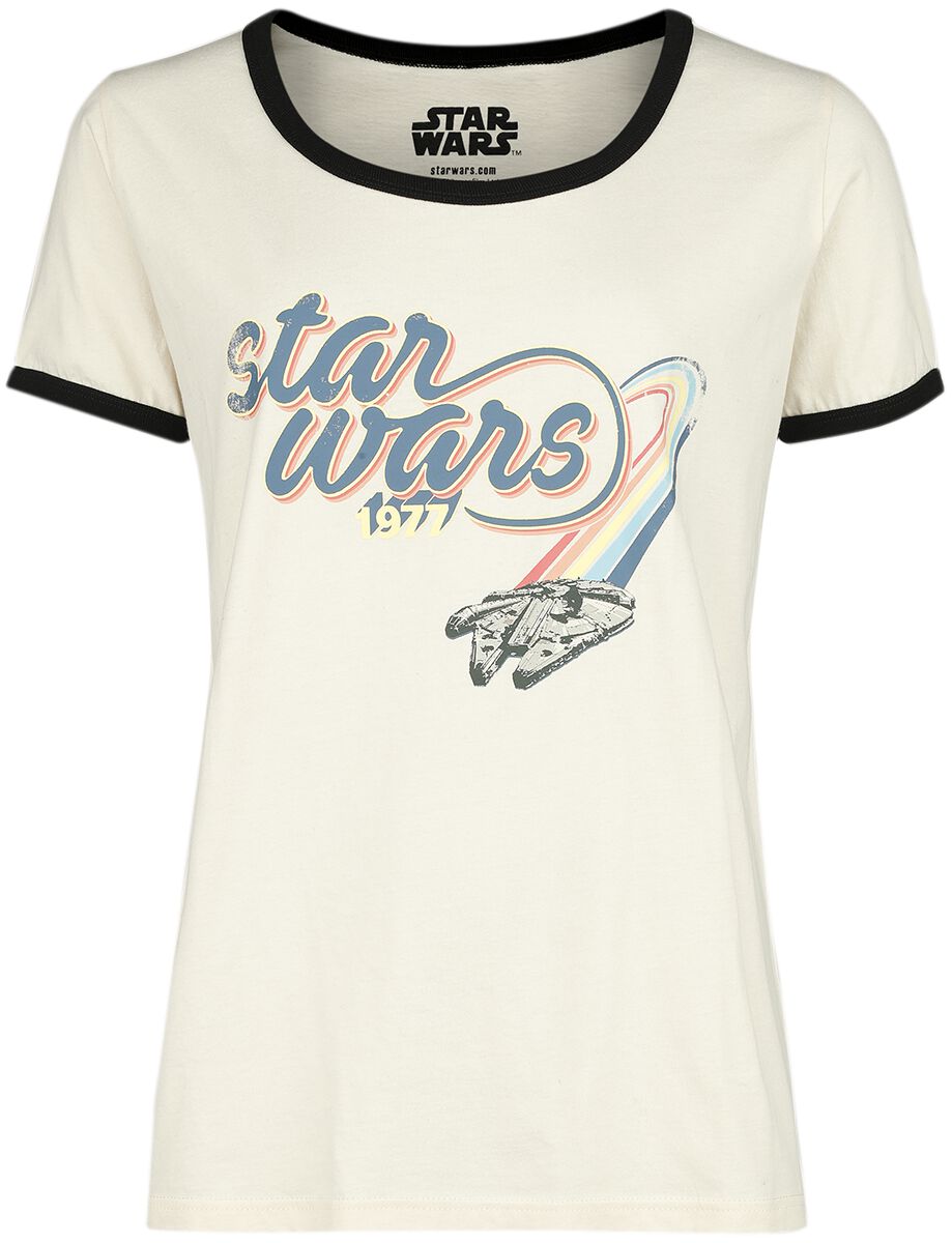 Star Wars Millenium Falcon Nostalgia T-Shirt natur in M von Star Wars