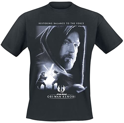 Star Wars Obi-Wan Kenobi - Balance to The Force Männer T-Shirt schwarz M von Star Wars