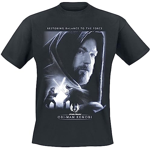 Star Wars Obi-Wan Kenobi - Balance to The Force Männer T-Shirt schwarz XXL von Star Wars