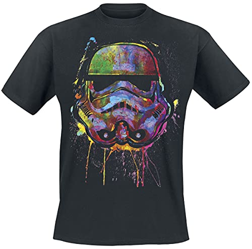 Star Wars Paint Splats Helmet Männer T-Shirt schwarz S von Star Wars