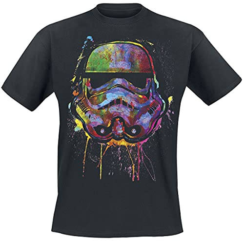 Star Wars Paint Splats Helmet Männer T-Shirt schwarz XL von Star Wars