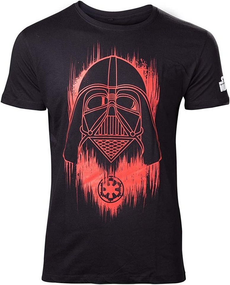 Star Wars Print-Shirt STAR WARS T-SHIRT ROGUE ONE RED FADED DARTH VADER GRÖSSE M L von Star Wars