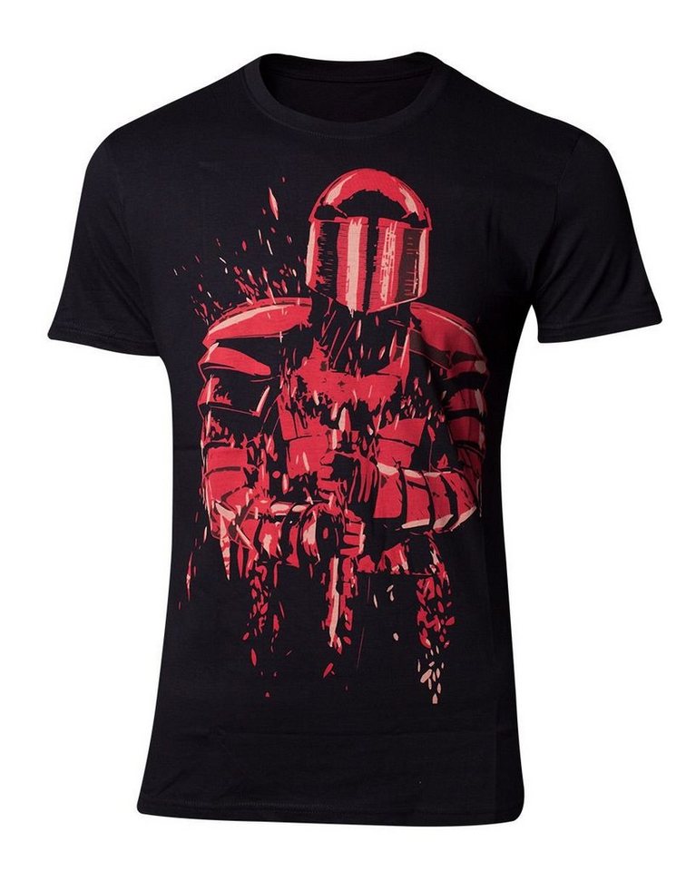 Star Wars Print-Shirt Star Wars Elite Guard T-Shirt Schwar - Rot Erwachsene + Jugendliche Gr. S M L XL XXL von Star Wars
