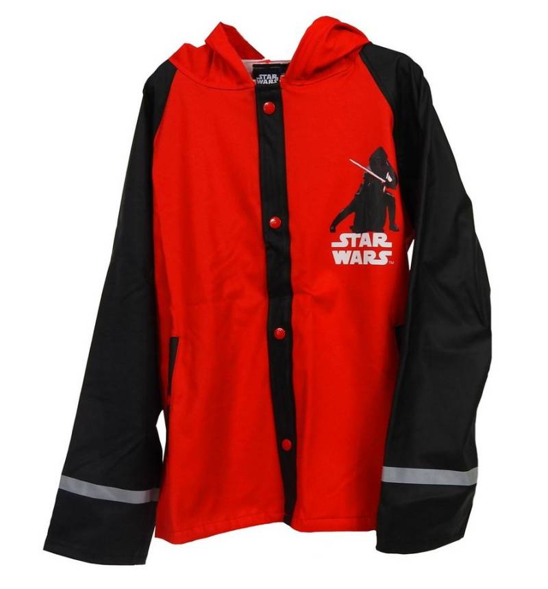 Star Wars Regenjacke Kinder Jungen Mädchen Outdoor Buddel Matsch Jacke Jungen Funktionsjacke rot von Star Wars