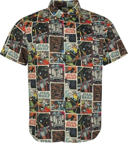 Star Wars Retro Comic Männer Kurzarmhemd Multicolor L von Star Wars