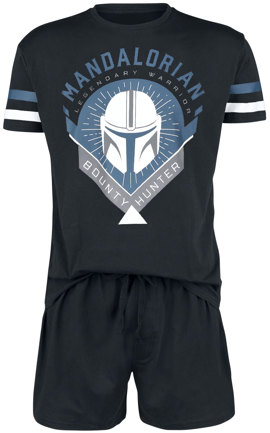 Star Wars Schlafanzug - The Mandalorian - Bounty Hunter - S bis 5XL - für Männer - Größe M - schwarz  - EMP exklusives Merchandise! von Star Wars