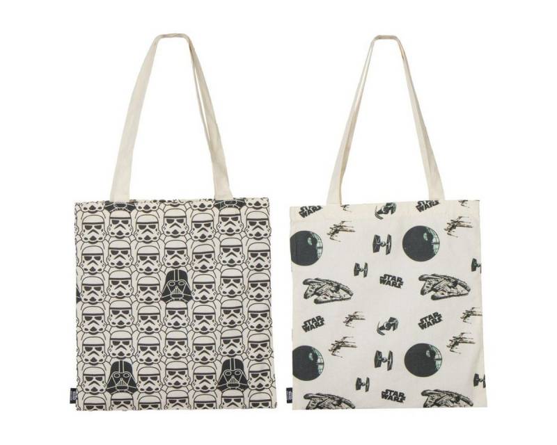 Star Wars Shopper 2'er Set Shopper Bag für Erwachsene mit leichtem Material von Star Wars