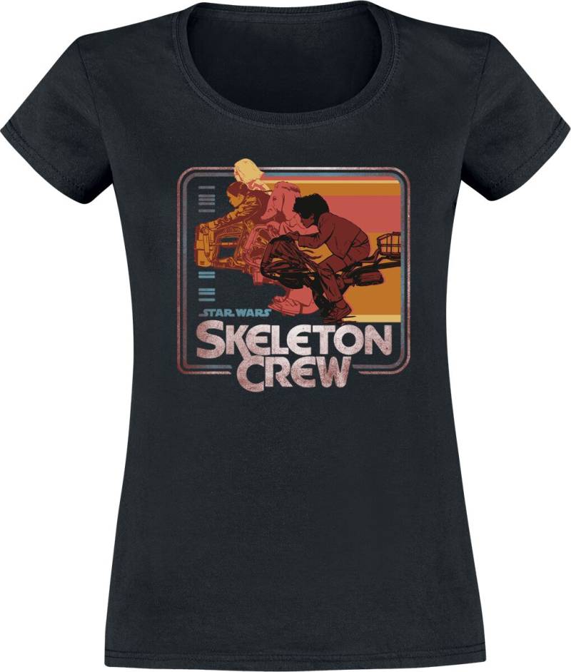 Star Wars Skeleton Crew - Retro Riding T-Shirt schwarz in XXL von Star Wars