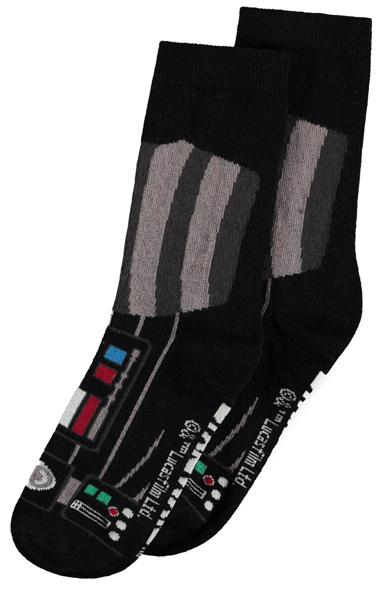 Star Wars Socken - Darth Vader - Chest - EU39-42 bis EU43-46 - Größe EU 43-46 - multicolor  - Lizenzierter Fanartikel von Star Wars