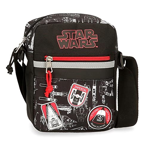 Star Wars Space Mission Umhängetasche, Schwarz, 17 x 21 x 7 cm, Polyester von Star Wars