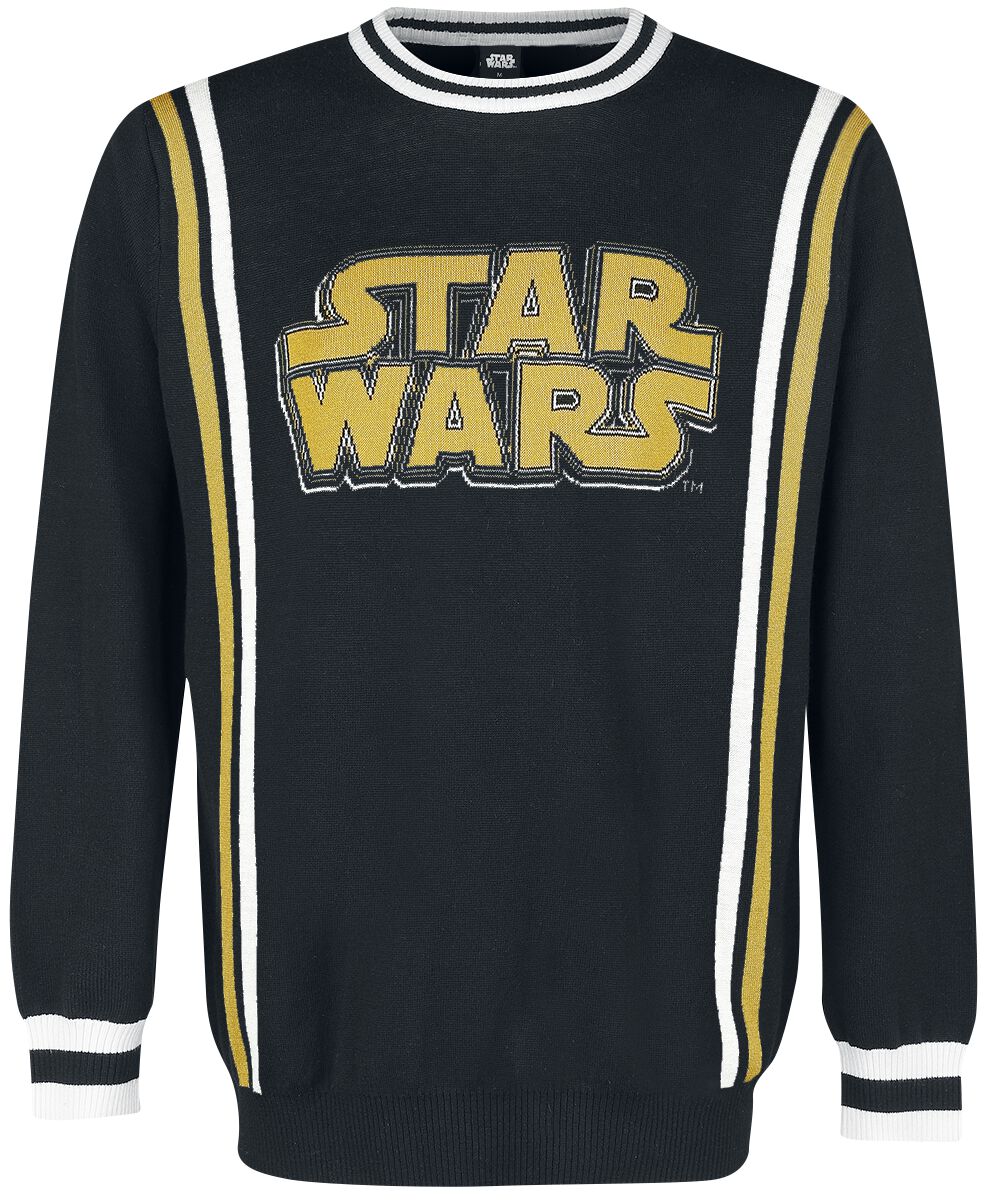 Star Wars Strickpullover - Schriftzug - S bis XXL - für Männer - Größe L - multicolor  - EMP exklusives Merchandise! von Star Wars