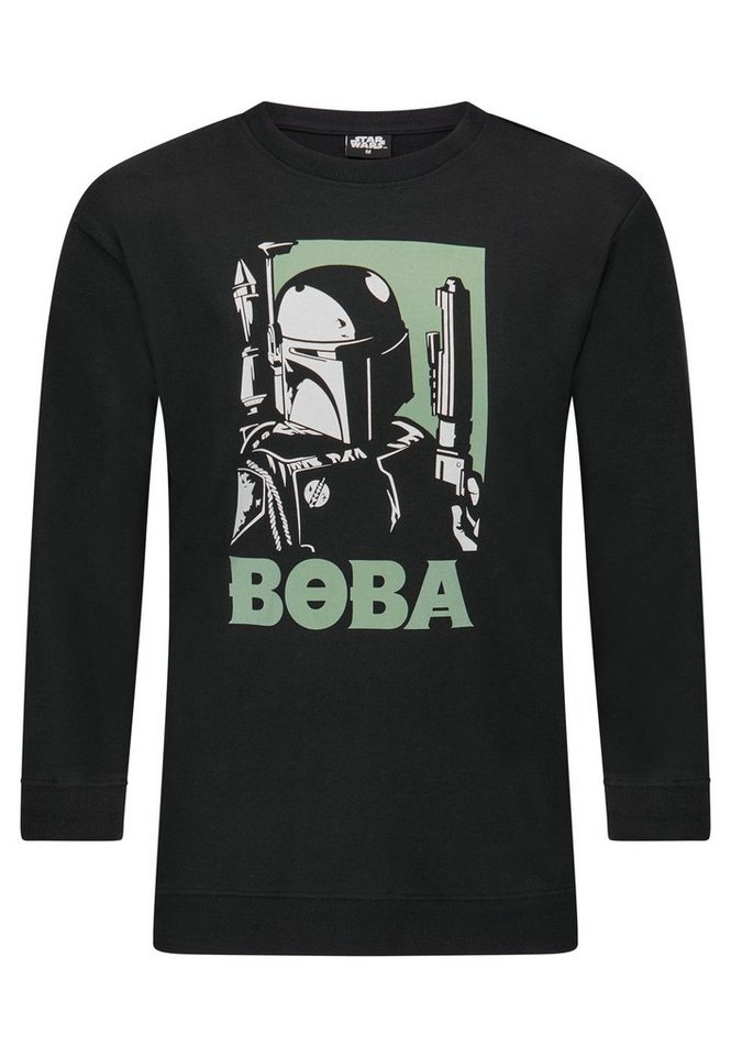 Star Wars Sweatshirt Star Wars Boba Fett Herren Sweatshirt Pullover von Star Wars