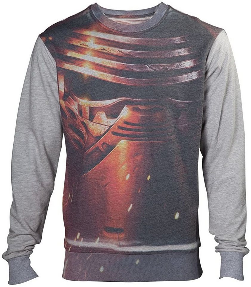 Star Wars Sweatshirt Star Wars Episode 7 - The Force Awakens - Kylo Ren Pullover grau Herren und Jugendliche Gr. S M L XL von Star Wars