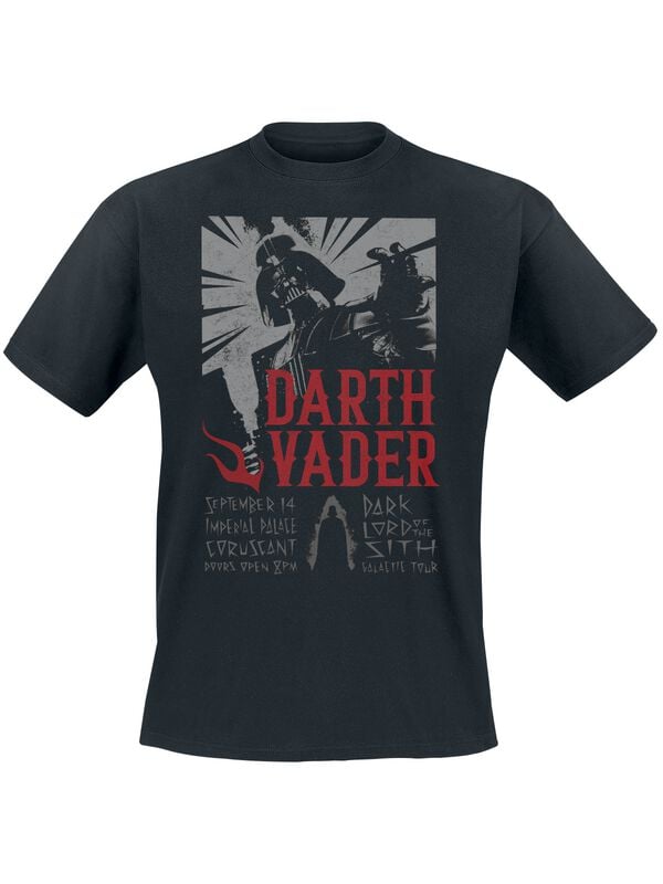 Star Wars T-Shirt - Darth Vader - Galactic Tour - S bis 4XL - für Männer - Größe XXL - schwarz  - EMP exklusives Merchandise! von Star Wars