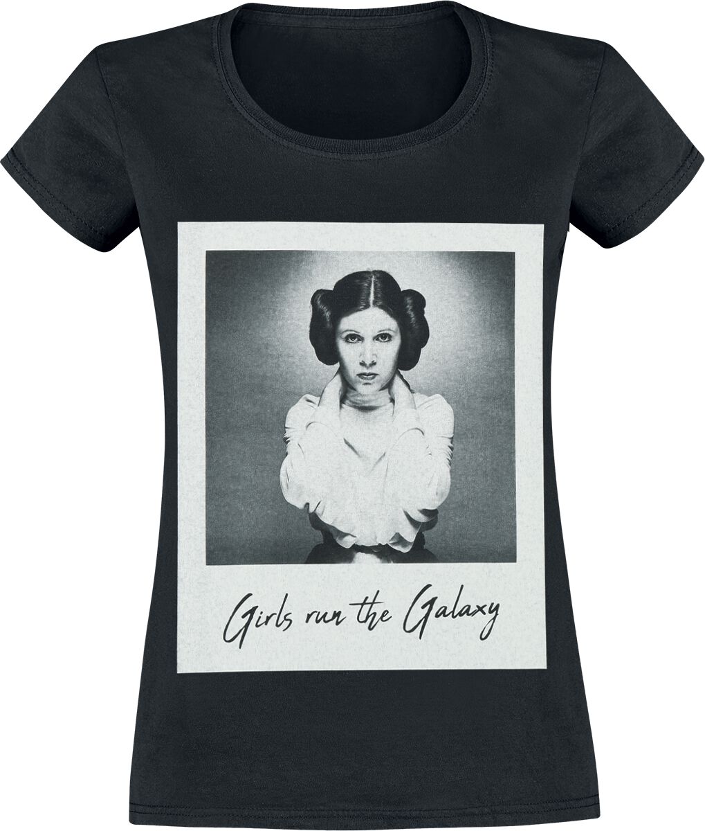 Star Wars T-Shirt - Leia - Girls Run The Galaxy - S bis XXL - für Damen - Größe XXL - schwarz  - EMP exklusives Merchandise! von Star Wars
