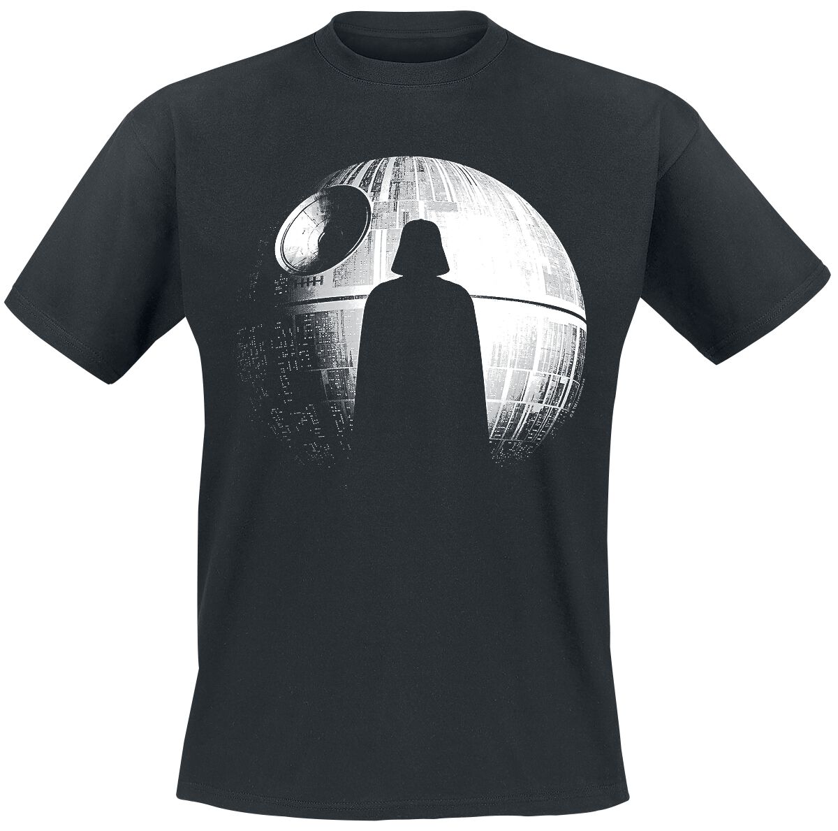 Star Wars T-Shirt - Rogue One - Deathstar Silhouette - S bis XL - für Männer - Größe S - schwarz  - Lizenzierter Fanartikel von Star Wars
