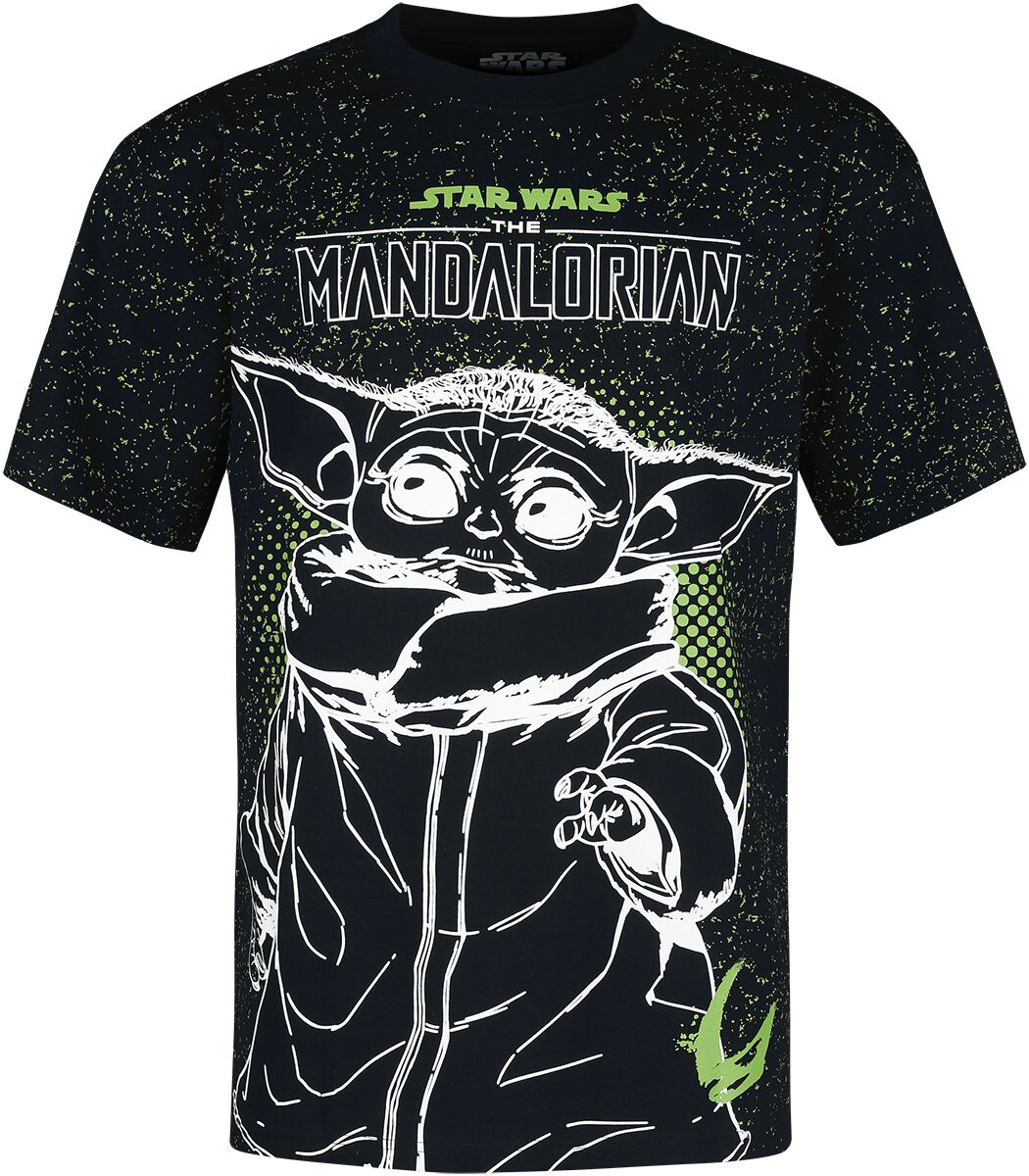 Star Wars T-Shirt - The Mandalorian - Grogu - S bis L - für Männer - Größe M - multicolor  - Lizenzierter Fanartikel von Star Wars