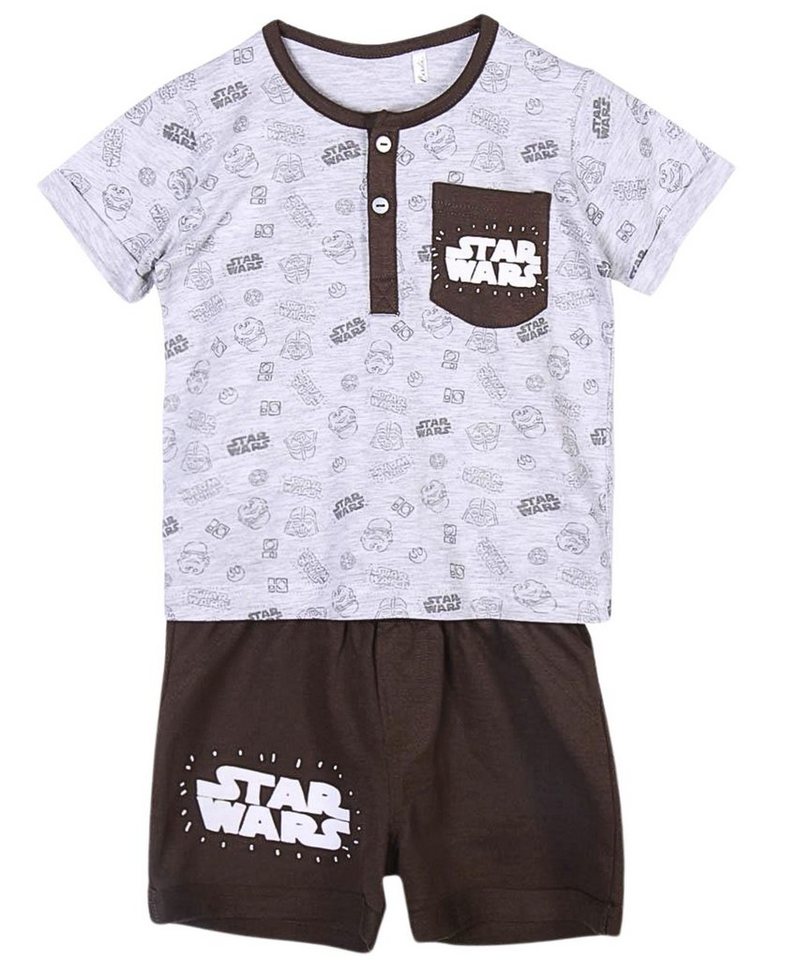 Star Wars T-Shirt & Shorts (2-tlg) Baby Sommeroutfit Gr. 80 - 98 cm von Star Wars