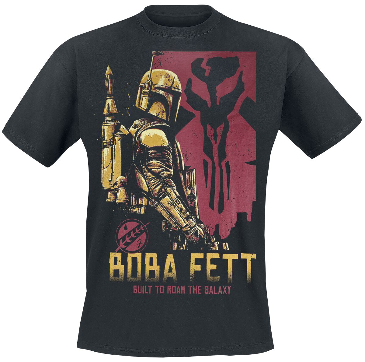 Star Wars The Book Of Boba Fett - Roam The Galaxy T-Shirt schwarz in M von Star Wars