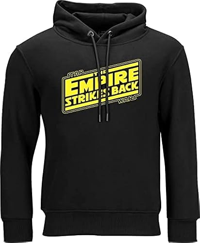 Star Wars - The Empire Strikes Back- Kapuzenpullover ohne Taschen - 80% Bio- Baumwolle, 20% recyceltes Polyester - Herren (Unisex) Hoody Fans (XXL) von Star Wars