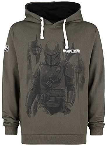 Star Wars The Mandalorian - Bounty Hunter Männer Kapuzenpullover Khaki S von Star Wars