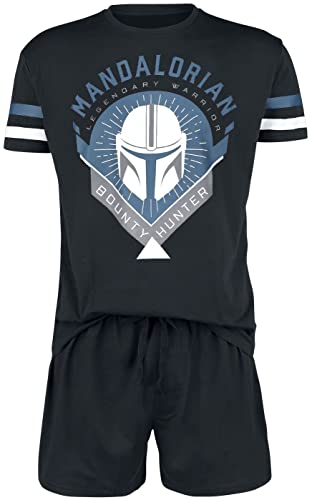 Star Wars The Mandalorian - Bounty Hunter Männer Schlafanzug schwarz M Star Wars The Mandalorian - Bounty Hunter Männer Schlafanzug schwarz M von Star Wars