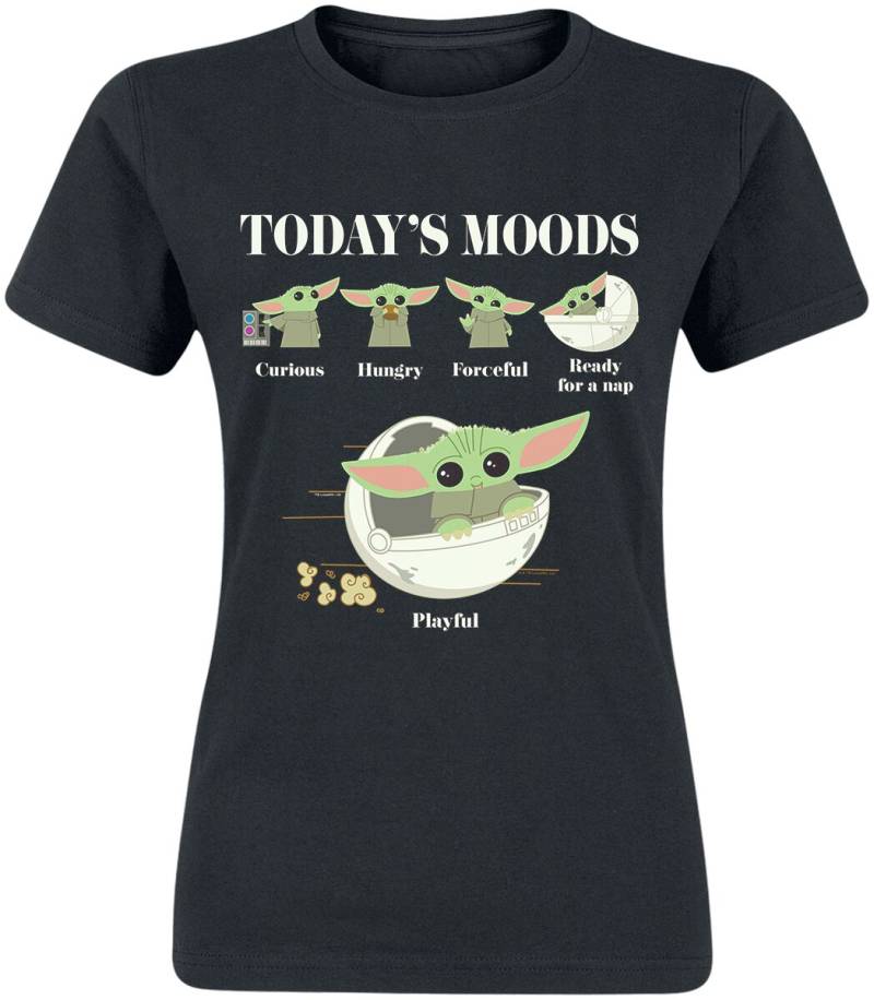 Star Wars The Mandalorian - Grogu - Moods T-Shirt schwarz in L von Star Wars