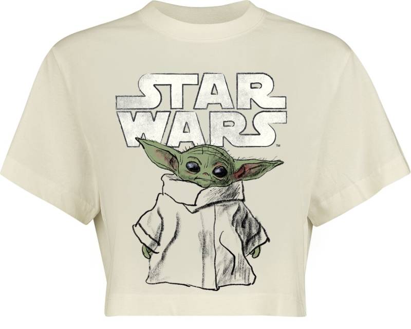Star Wars The Mandalorian -  Grogu Sketch T-Shirt weiß in M von Star Wars