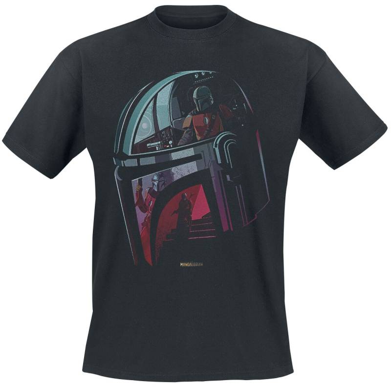 Star Wars The Mandalorian - Helmet T-Shirt schwarz in L von Star Wars