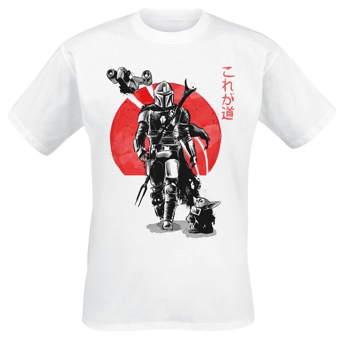 Star Wars The Mandalorian - Ink T-Shirt weiß in M von Star Wars