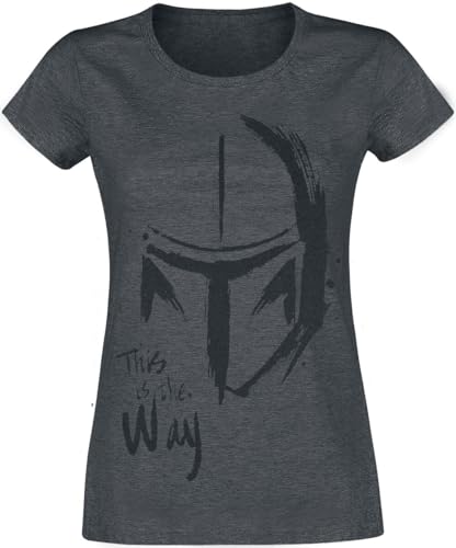 Star Wars The Mandalorian - This is The Way Frauen T-Shirt Graphite S von Star Wars