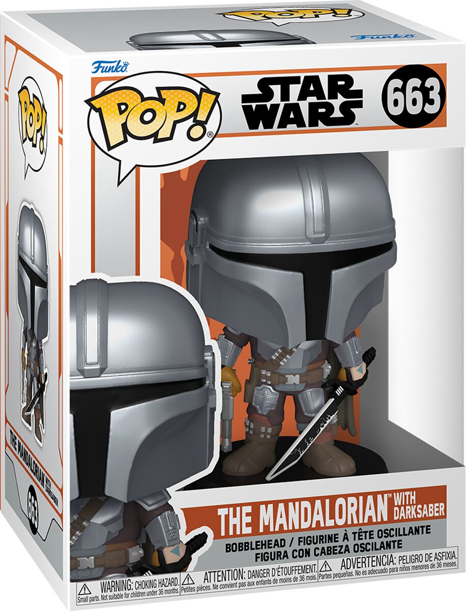 Star Wars - The Mandalorian with Darksaber Vinyl Figur 663 - Funko Pop! Figur - Funko Shop Deutschland - Lizenzierter Fanartikel von Star Wars