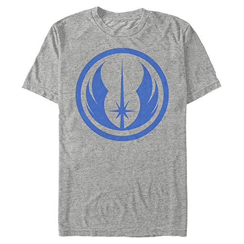 Star Wars Unisex Jedi Order Chest Organic Short Sleeve T-Shirt, Melange Grey, M von Star Wars