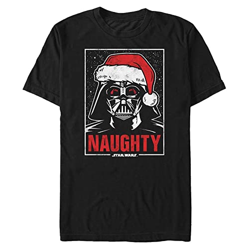 Star Wars Unisex Just Plain Naughty Organic Short Sleeve T-shirt, Schwarz, XXL von Star Wars