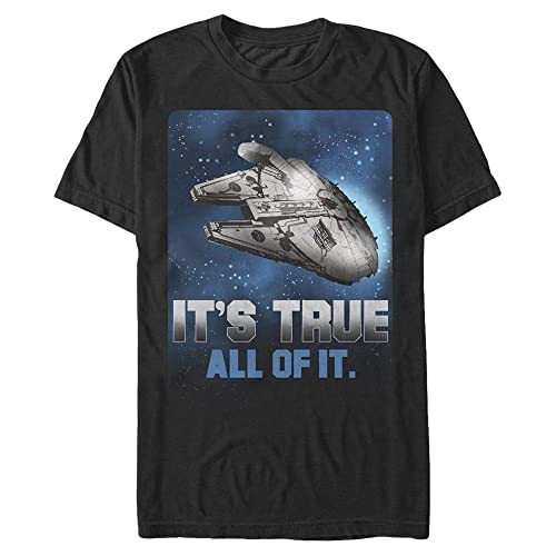 Star Wars Unisex Space Truth Organic Short Sleeve T-Shirt, Black, M von Star Wars