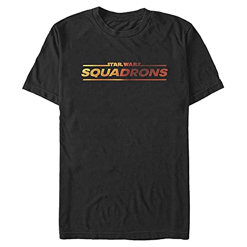 Star Wars Unisex Squadron Logo Organic Short Sleeve T-shirt, Schwarz, XXL von Star Wars