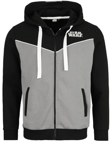 Star Wars Vader Männer Kapuzenjacke schwarz/grau L von Star Wars