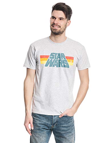 Star Wars Vintage 77 Männer T-Shirt grau meliert 5XL 97% Baumwolle, 3% Polyester Fan-Merch, Filme von Star Wars