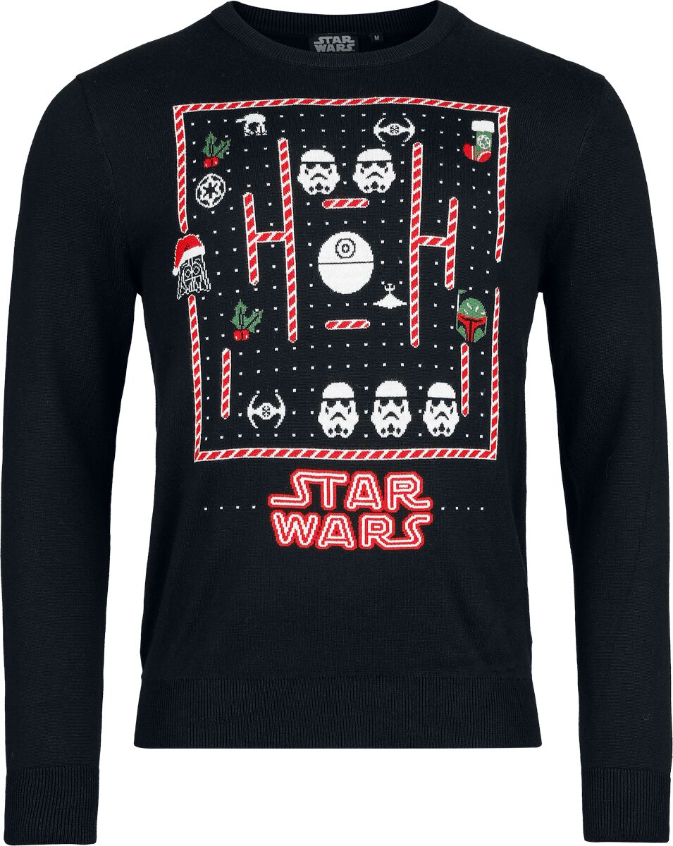 Star Wars Vintage Game Weihnachtspullover multicolor in M von Star Wars