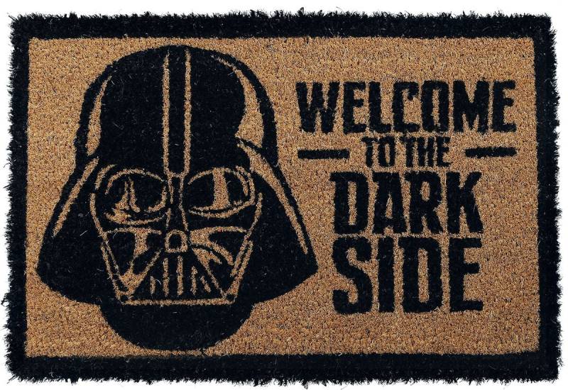Star Wars Welcome To The Dark Side Fußmatte braun schwarz von Star Wars