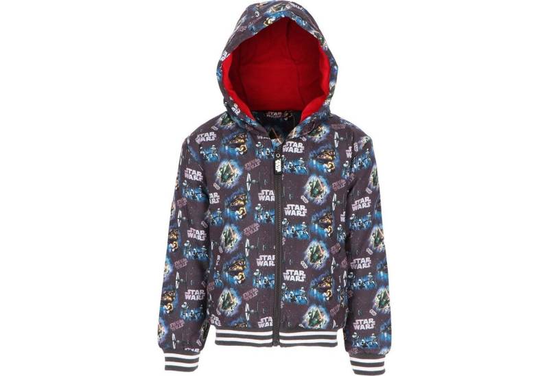 Star Wars Winterjacke Star Wars Storm Trooper Kinder Jacke Gr. 104 bis 140, Blau oder Schwarz von Star Wars