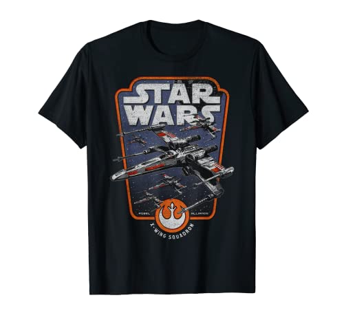 Star Wars X-Wing Squadron Distressed Patch T-Shirt von Star Wars