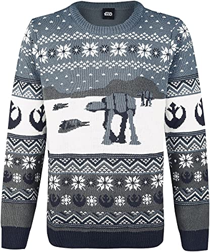 Star Wars at-at Männer Weihnachtspullover Multicolor 4XL von Star Wars