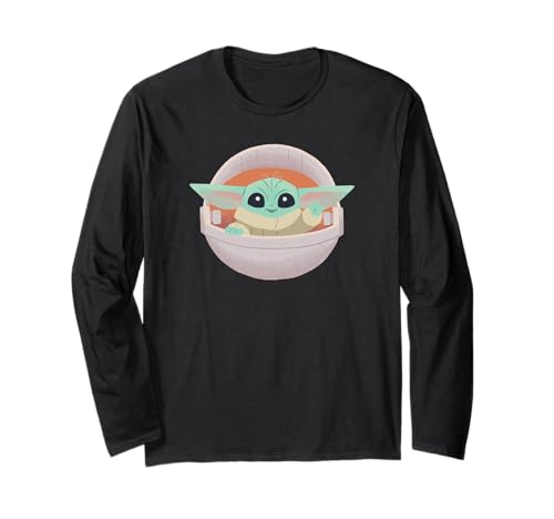 Star Wars: The Mandalorian Baby Yoda Adorable Logo Langarmshirt von Star Wars