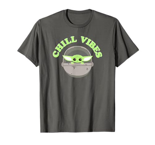 Star Wars: The Mandalorian Baby Yoda Chill Vibes Logo T-Shirt von Star Wars