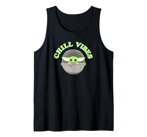 Star Wars: The Mandalorian Baby Yoda Chill Vibes Logo Tank Top von Star Wars
