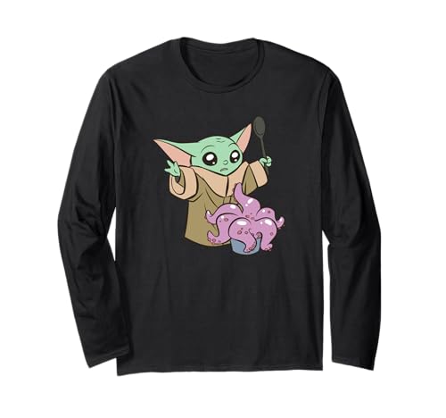 Star Wars: The Mandalorian Baby Yoda Cooking Lunch Time Langarmshirt von Star Wars