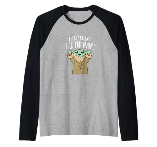 Star Wars: The Mandalorian Baby Yoda From A Galaxy Far Away Raglan von Star Wars